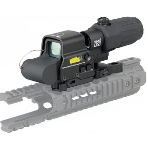 Комплекс HOLOGRAPHIC HYBRID SIGHT RED/GREEN EXPS + G33 MAGNIFIER WY099-BK [WADSN]